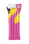 Pinkki, trooppisen linnun muotoinen ilmapatja. Koko 183cm x 76cm.