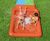 Bestway 52633 -liukumäki kahdelle, H2OGO Super Splash, jossa mukana pieni uima-allas. Liukumäen pituus 5,31 metriä.