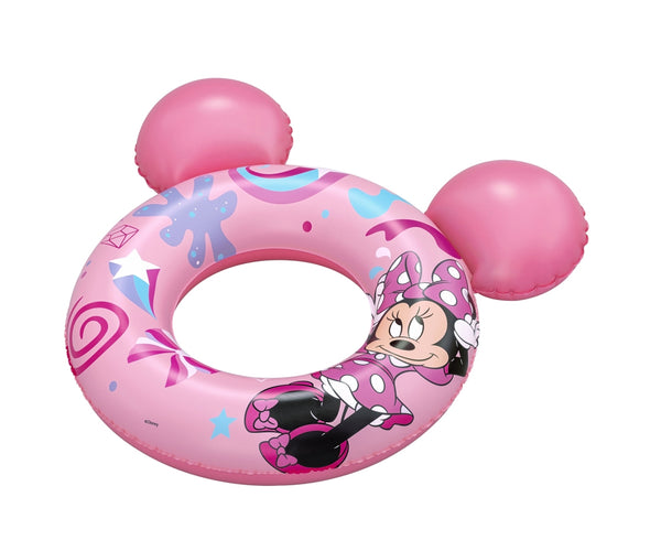 Bestway 9102N Disney Junior Minnie -uimarenkaassa on Minni Hiiri -teema ja se on kooltaan 74cm x 76cm.