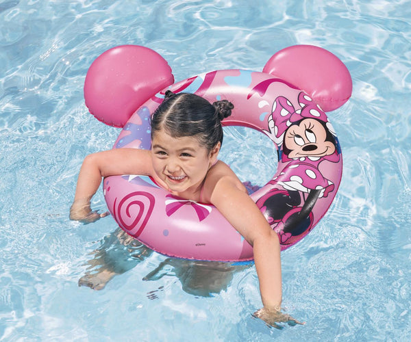 Bestway 9102N Disney Junior Minnie -uimarengas, halkaisija 74cm x 76cm. Disney-hahmo Minnie Mouse -teemalla varustettu uimarengas lapsille.
