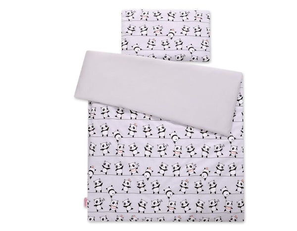 Pussilakanasetti Vauvalle - 120X90cm - Grey Panda