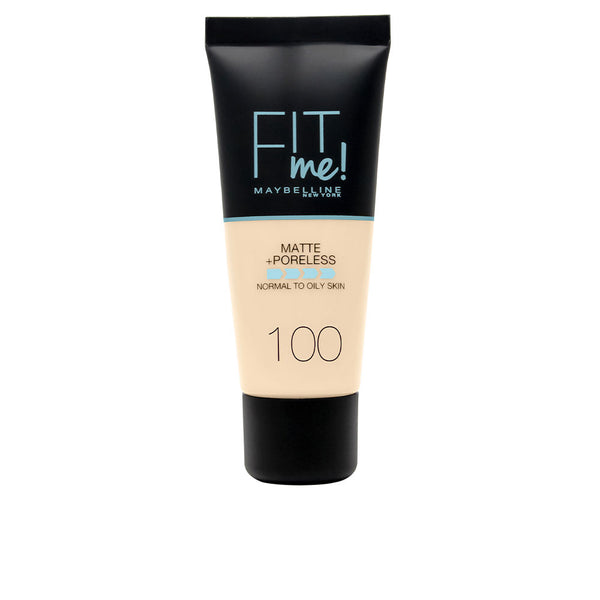 Fit me! foundation matte+poreless #100-warm ivory - MAYBELLINE