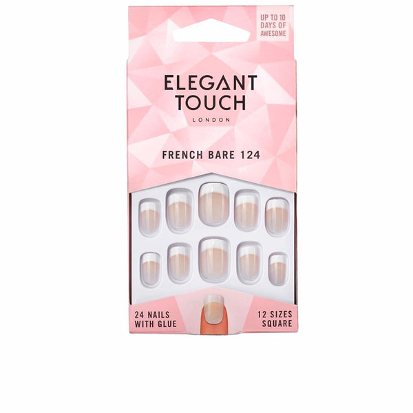 French paljaiden kynsien liima, neliö #124-s 24 u - ELEGANT TOUCH