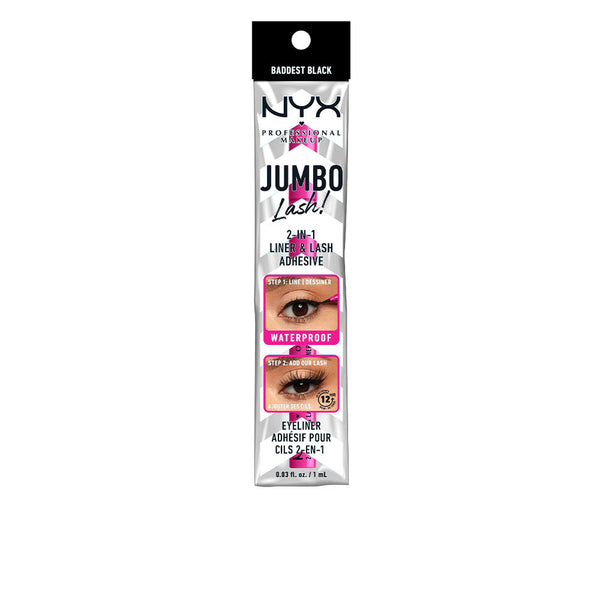 Jumbo 2in1 eyeliner ja tekoripsiliima #black - NYX PROFESSIONAL MAKE UP