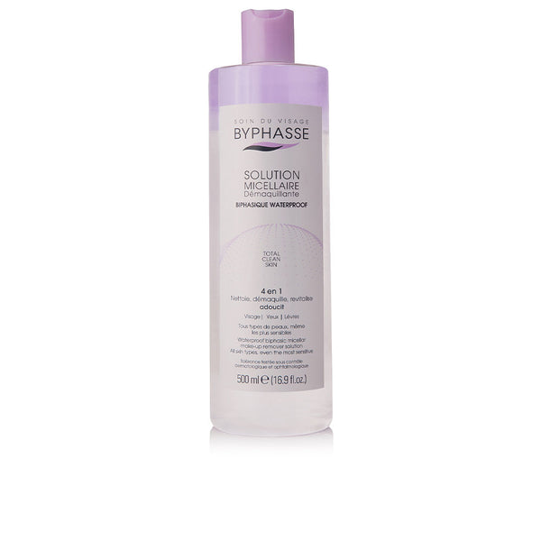 Solución micelar kaksifaasinen vedenkestävä meikinpoistoaine 500 ml - BYPHASSE