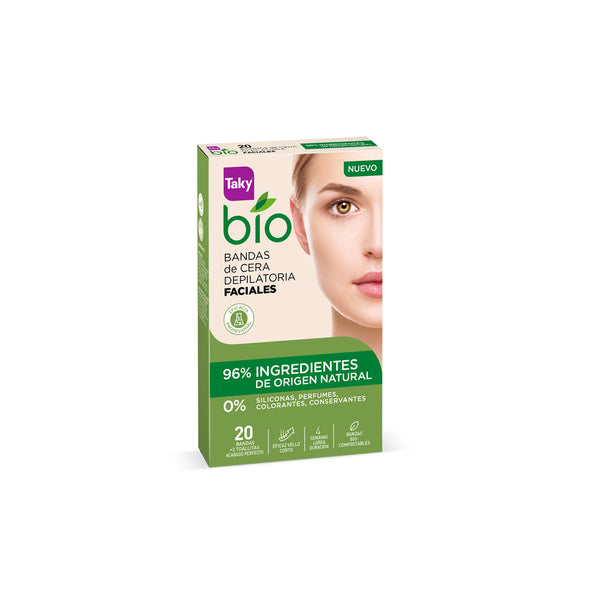 Bio natural 0% kasvojen vahaliuskat 20 kpl - TAKY