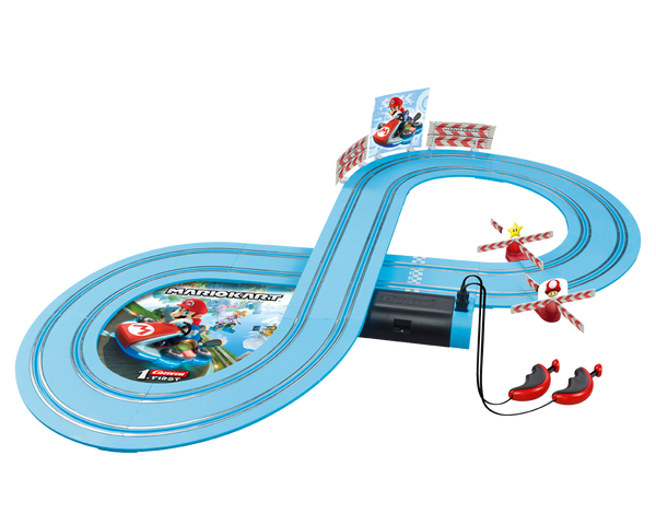 Carrera First -autorata, jossa Nintendo Mario Kart -teemalla koristellut autot (Mario ja Yoshi) 24kk+ lapsille.