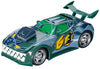 Carrera Go Spider-Man -autorata, jossa Spider-Man -teemainen auto ja radan osat.