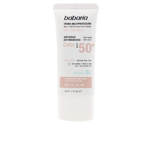 Solar multiproteccion väriä korjaava aurinkovoide spf50+ 50 ml - BABARIA