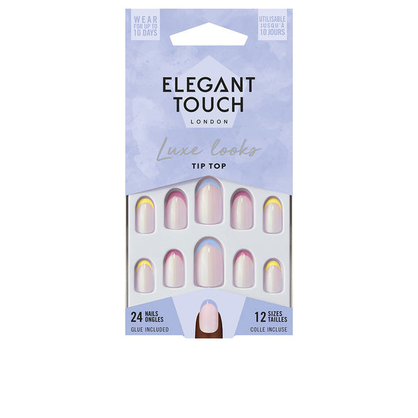 Luxe looks kynnet liimalla, soikeat, rajoitettu erä #tip top - ELEGANT TOUCH