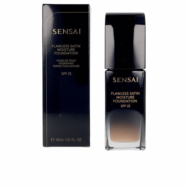 Sensai flawless satin foundation spf25 #204-honey beige 30 ml - SENSAI