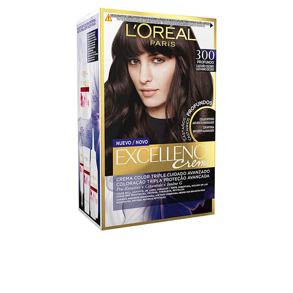 Excellence brunette väriaine #300-aito tummanruskea 192 ml - L'ORÉAL PARIS