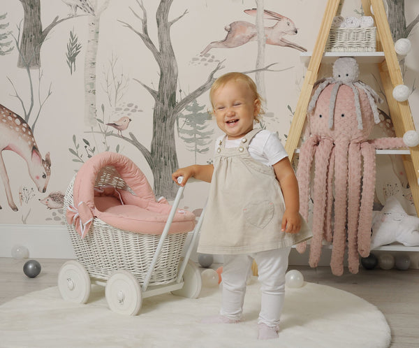 Mustekala Pehmolelu - Polka Dot Minky