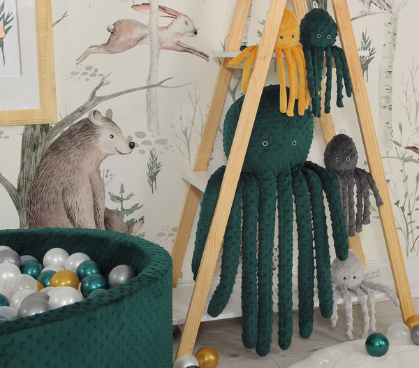 Mustekala Pehmolelu - Polka Dot Minky