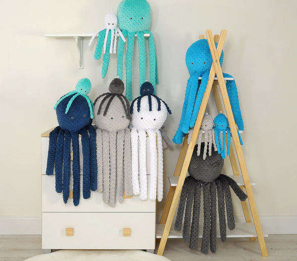 Mustekala Pehmolelu - Polka Dot Minky