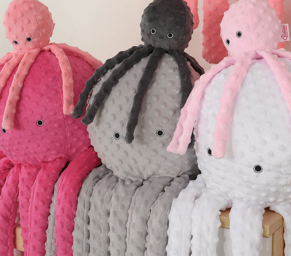 Mustekala Pehmolelu - Polka Dot Minky