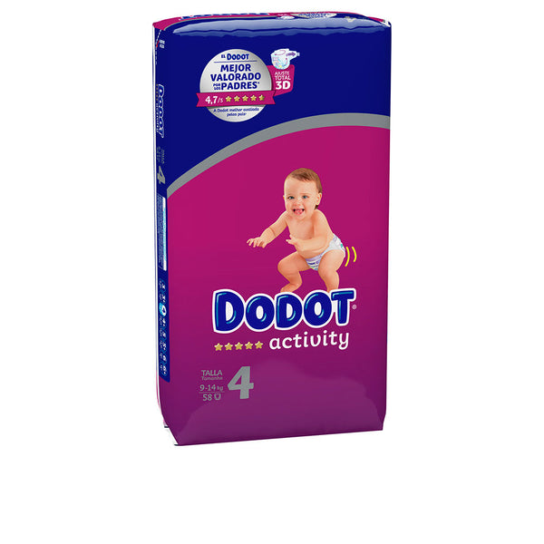 Dodot activity koko 4 vaipat 9-14 kg 58 kpl - DODOT