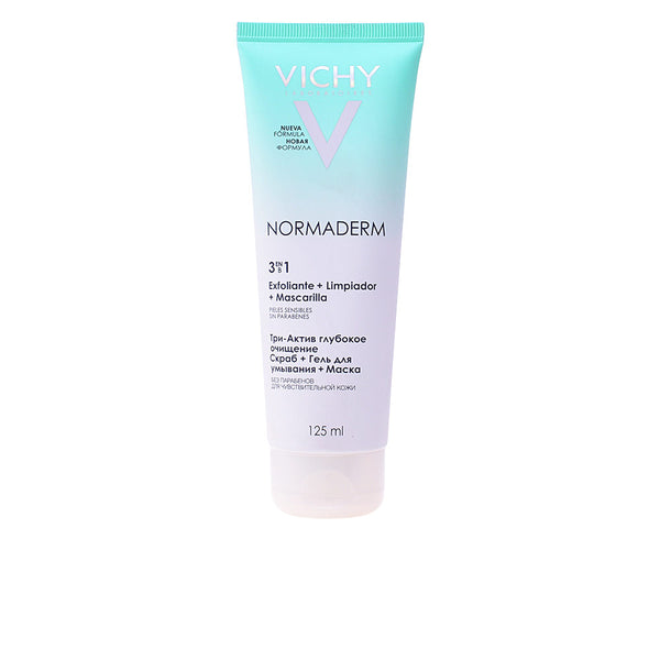 Normaderm 3 in 1 kuorinta-aine, puhdistusaine ja naamio 125 ml - VICHY