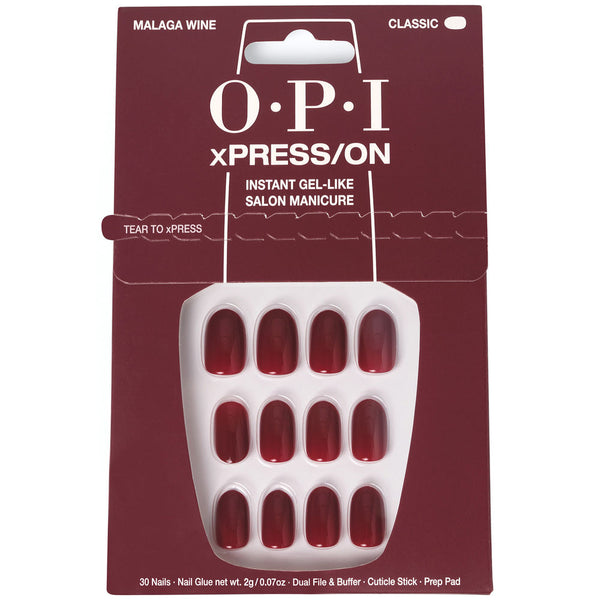Opi Xpress/On Artificial Nails Iconic Shades #Malaga Wine 30 U