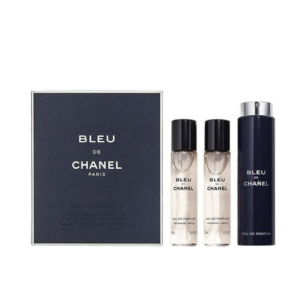 Bleu eau de parfum täytettävä matkasuihke 3 x 20 ml. - CHANEL