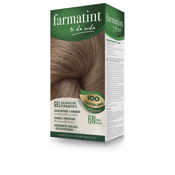 Farmatint gel pysyvä värjäys #6n-tumma vaalea 5 kpl - FARMATINT