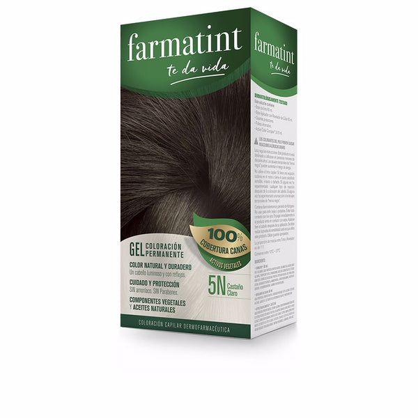 Farmatint gel pysyvä värjäys #5n-vaalea kastanja 5 kpl - FARMATINT