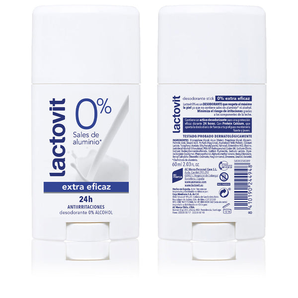 Lactovit original extra eficaz 0% deo stick 60 ml - LACTOVIT