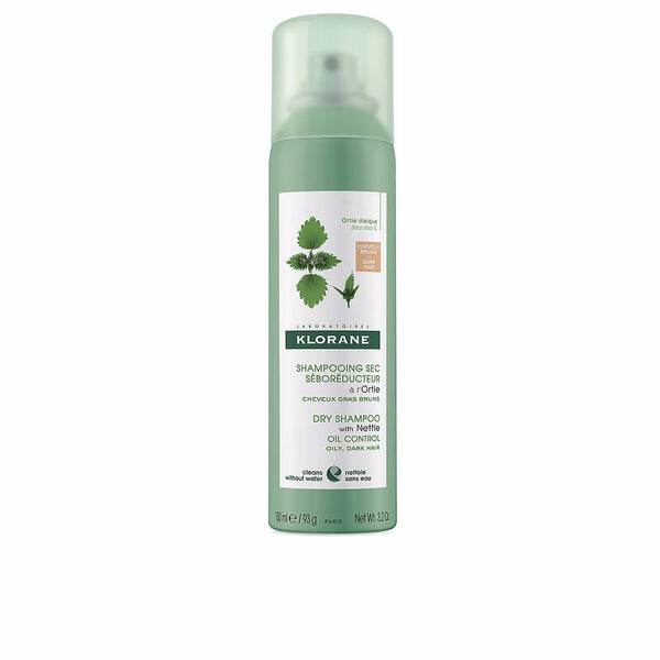 A la ortiga kuivashampoo seborregulaattori ruskea/tumma 150 ml - KLORANE
