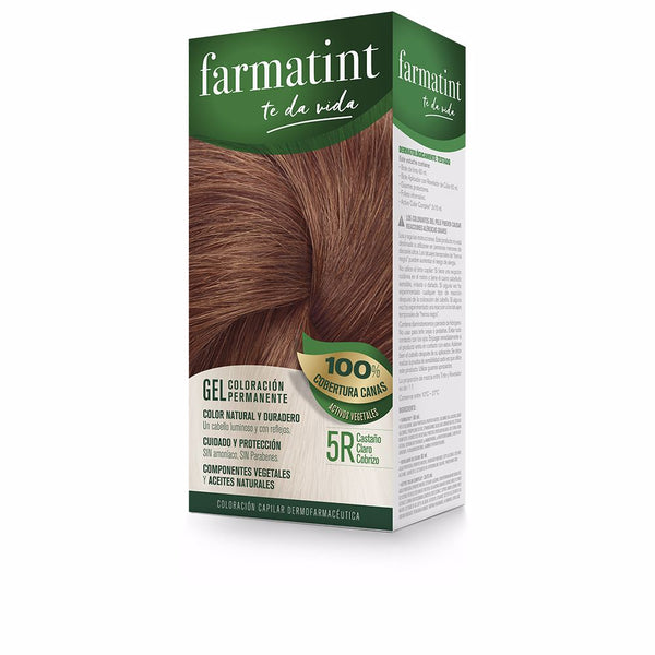 Farmatint gel pysyvä värjäys #5r-vaalea kupariruskea 5 kpl - FARMATINT