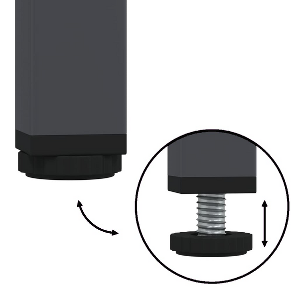 Antrasiitti senkki Ivo 36x39x79cm (kylmävalssattu teräs)