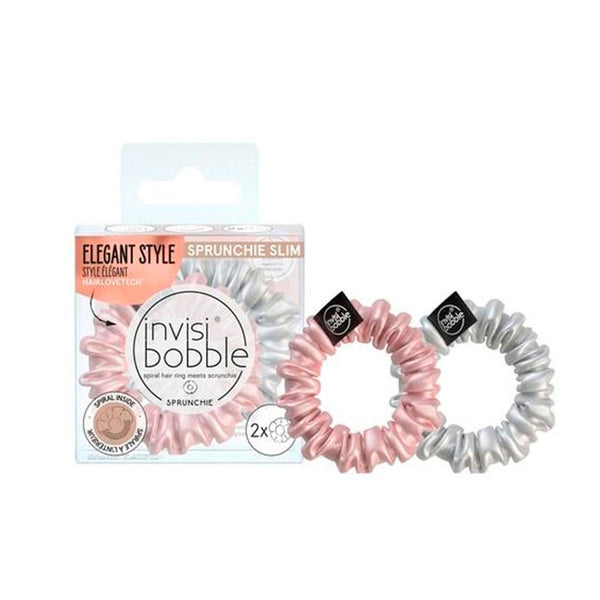 Invisibobble sprunchie slim #bella chrome 2 kpl - INVISIBOBBLE
