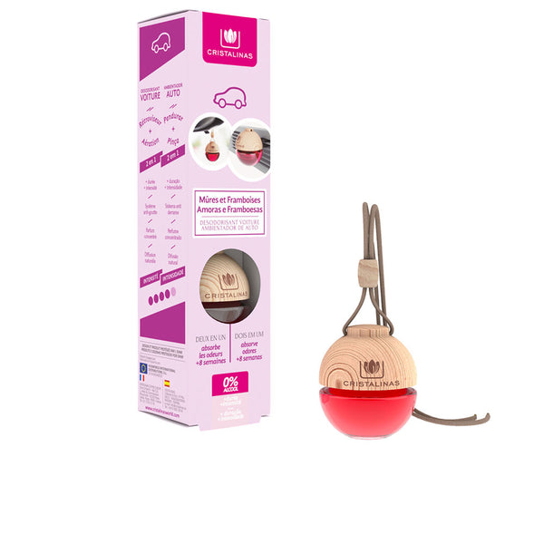 Car ilmanraikastin 0% #mustikat ja vadelmat 6 gr - CRISTALINAS