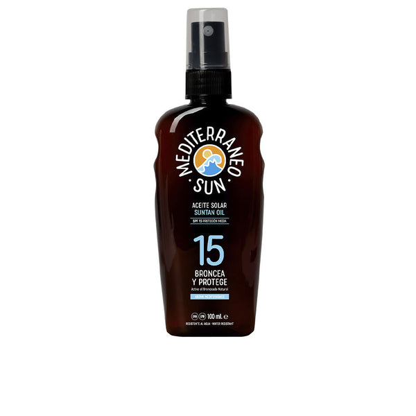 Coconut aurinkovoide tummaan ruskettamiseen spf15 100 ml - MEDITERRANEO SUN