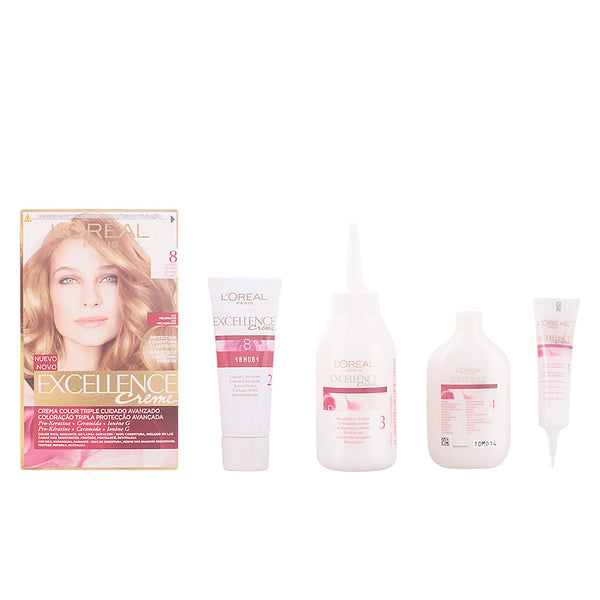 Excellence creme väriaine #8-vaalea blondi 192 ml - L'ORÉAL PARIS