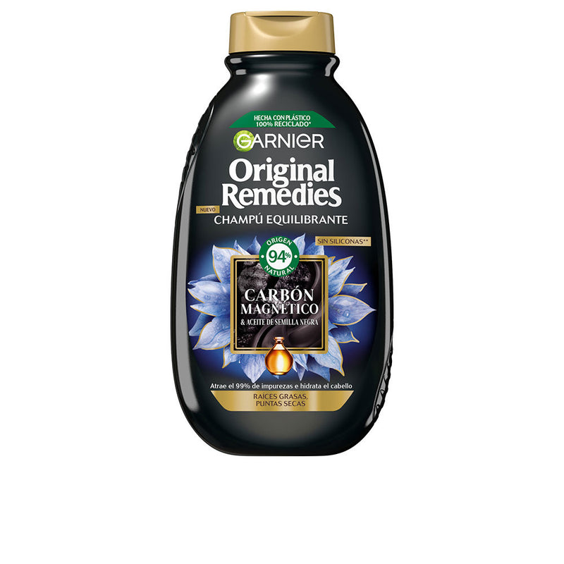 Garnier Original remedies magneettinen hiilishampoo 250 ml | Vuodevaatteet.fi
