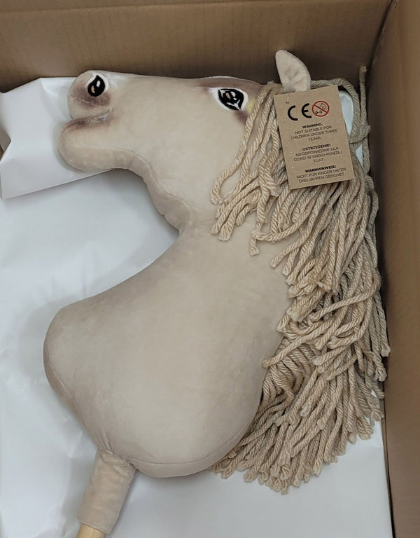 Premium Keppihevonen / Hobby Horse - Cremello horse A3