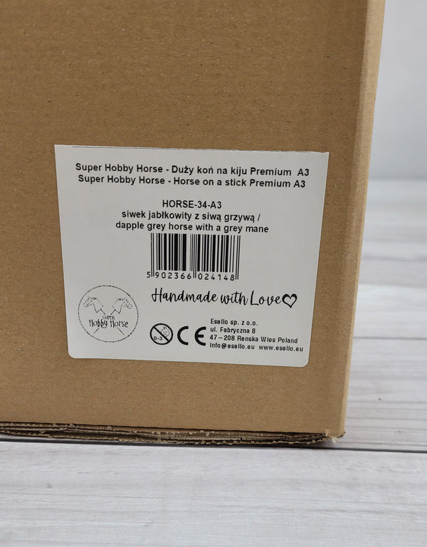 Premium Keppihevonen / Hobby Horse - Dapple grey with grey A3