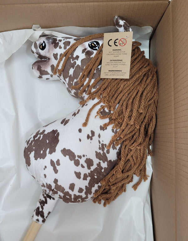Premium Keppihevonen / Hobby Horse - Brown leopard with brown A3