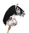 Premium Keppihevonen / Hobby Horse - Brown leopard with black A3