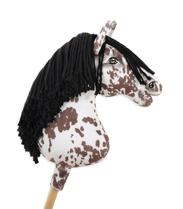 Premium Keppihevonen / Hobby Horse - Brown leopard with black A3