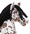 Premium Keppihevonen / Hobby Horse - Brown leopard with black A3