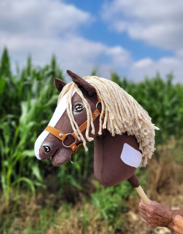 Premium Keppihevonen / Hobby Horse - Western 4 dark bay A3