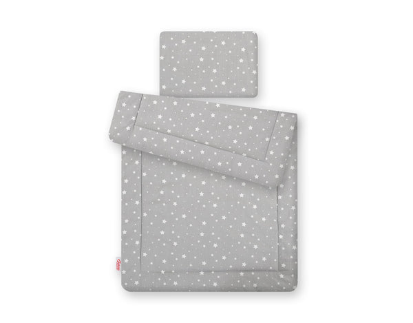 Vaauvan Peitto Ja Tyyny - Newborn - 75X100cm - Mini Stars White