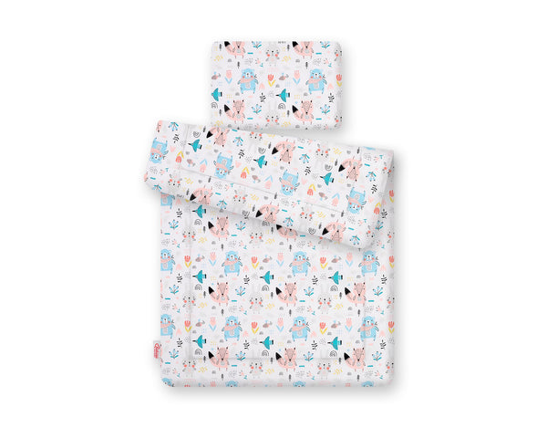 Vaauvan Peitto Ja Tyyny - Newborn - 75X100cm - Blue Teddy bears