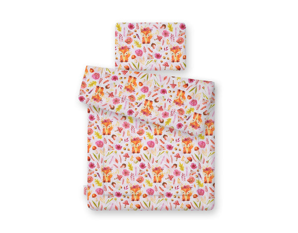 Vaauvan Peitto Ja Tyyny - Newborn - 75X100cm - Fox In A Wreath