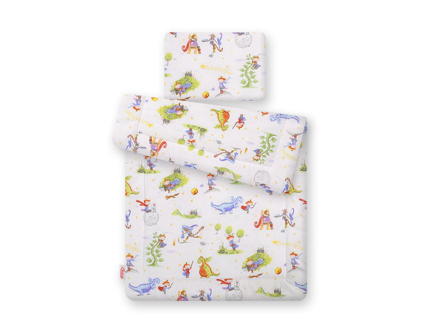 Vaauvan Peitto Ja Tyyny - Newborn - 75X100cm - Knight And Dragon