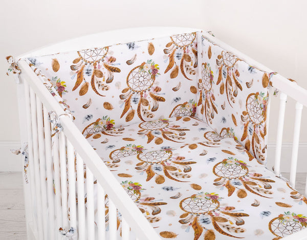 Pussilakanasetti Vauvalle - 135X100cm - Dream Catchers White