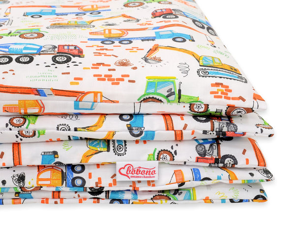 Pussilakanasetti Vauvalle - 120X90cm - Construction Site