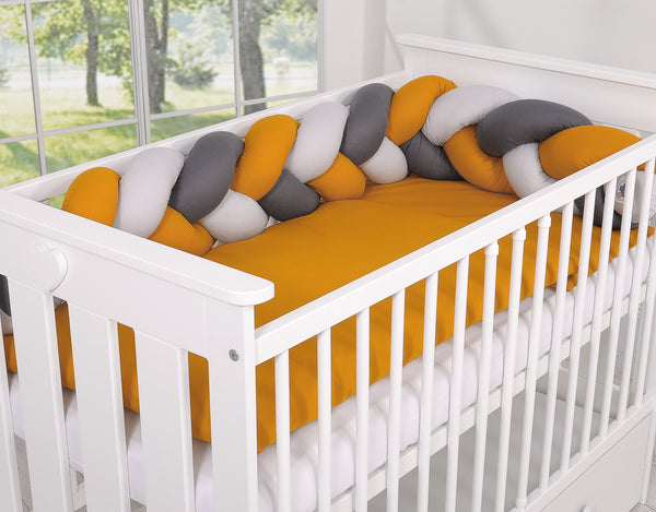 Sängyn letti reunapehmuste - Hunaja - Antrasiitti