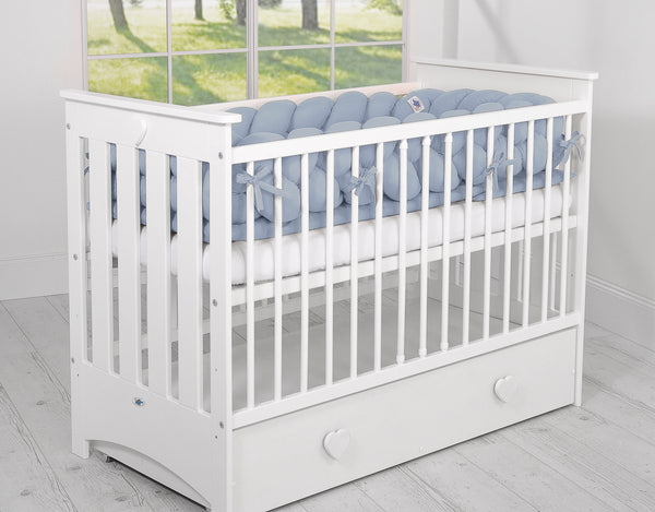 Sängyn letti reunapehmuste XXL - Pastelinsininen